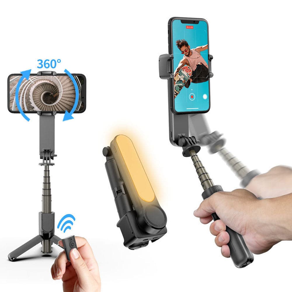 Trépied selfie rotatif 360° avec télécommande sans fil - Support Innovant