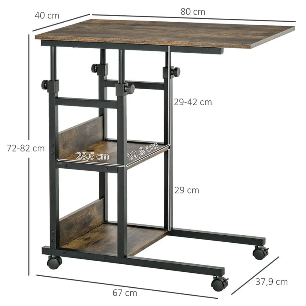 Table d’appoint réglable en hauteur robuste et pratique - Support Innovant