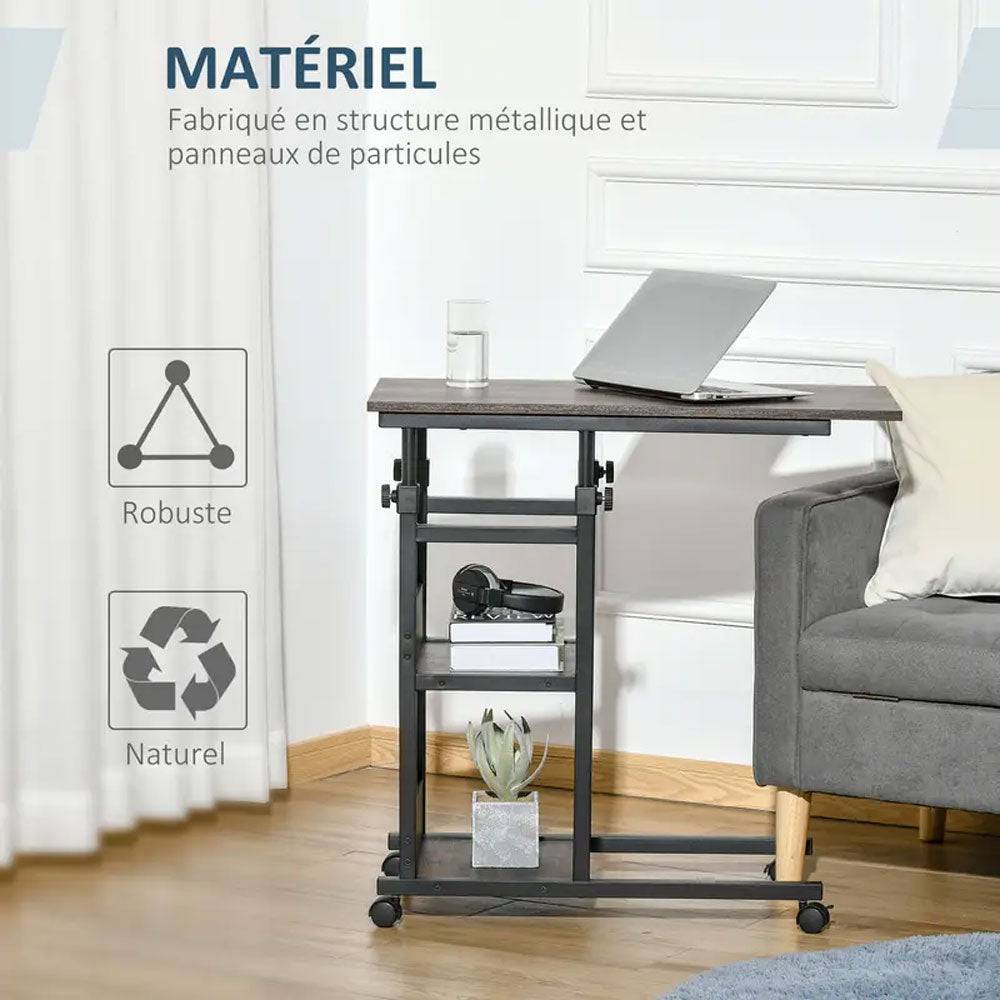 Table d’appoint réglable en hauteur robuste et pratique - Support Innovant