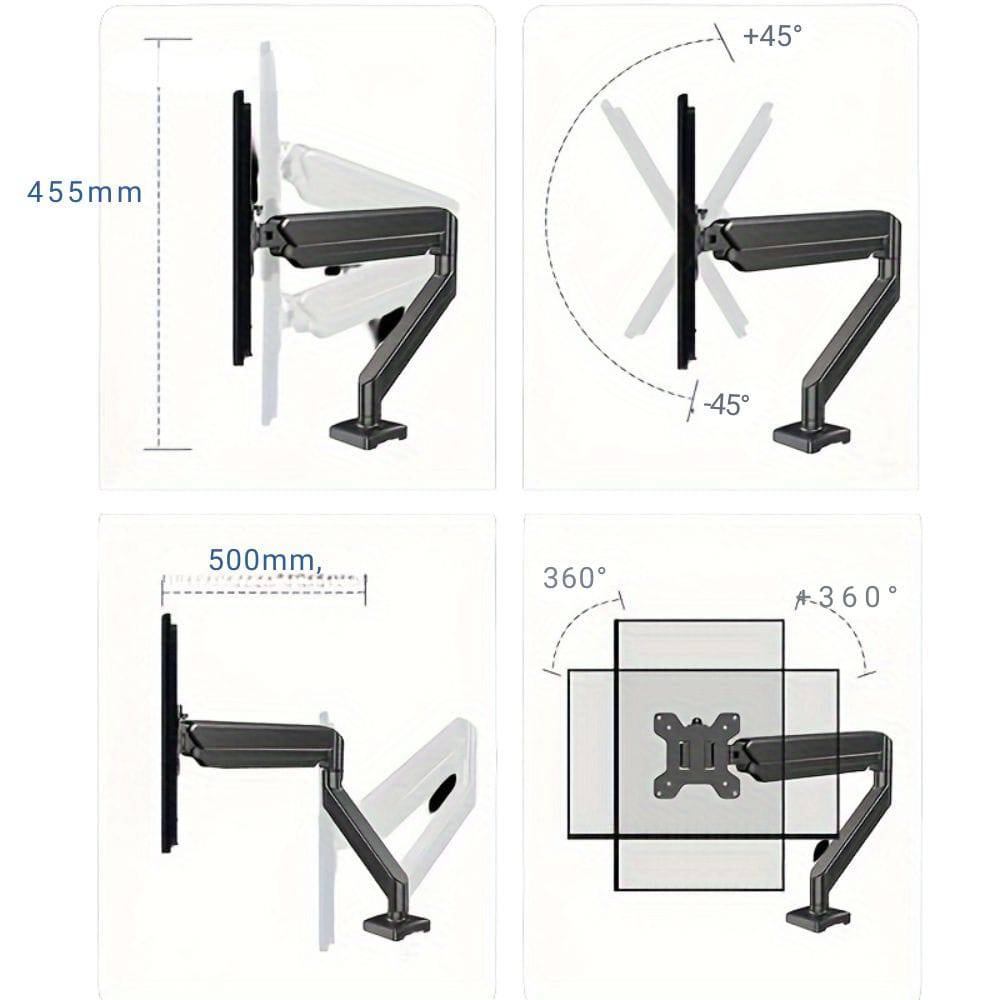 Support ergonomique de moniteur réglable avec rotation 360° - Support Innovant